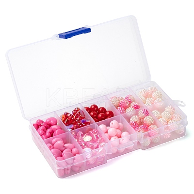 206Pcs 8 Style Acrylic Beads Sets OACR-LS0001-02-1