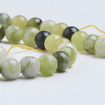 Natural Qinghua Jade Beads Strands G-G818-01-8mm-1