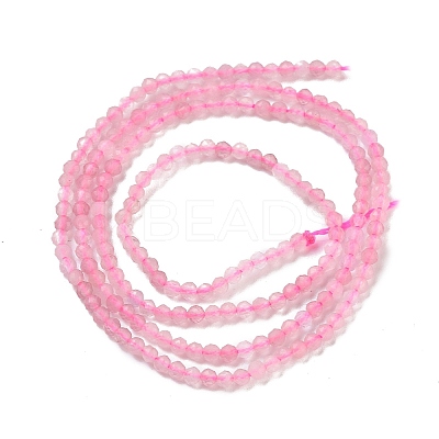 Natural Madagascar Rose Quartz Beads Strands G-B088-C09-02-1