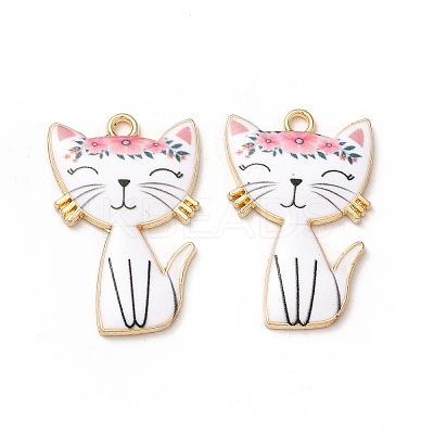 Alloy Enamel Pendants ENAM-M046-10G-D-1