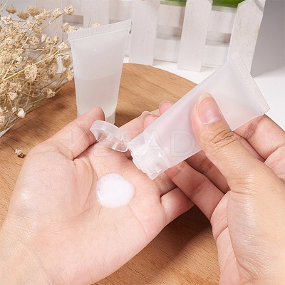 20ml Matte PE Plastic Refillable Flip Top Cap Bottles X1-MRMJ-WH0024-01A-1