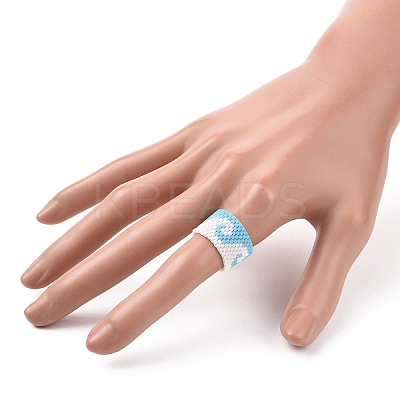 Handmade Japanese Seed Rings RJEW-MZ00001-1