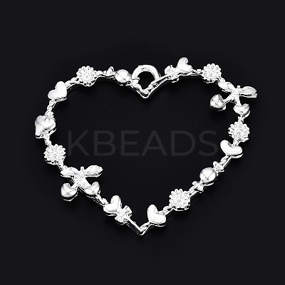 Rack Plating Alloy Open Back Bezel Pendants PALLOY-Q351-67S-FF-1