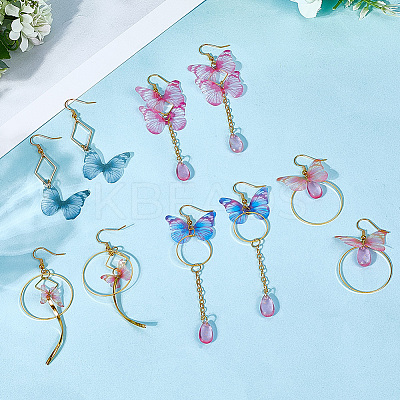 10Pair Brass Dangle Earring EJEW-SC00004-1