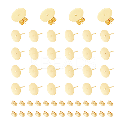 50Pcs 304 Stainless Steel Stud Earring Findings STAS-UN0059-21A-1