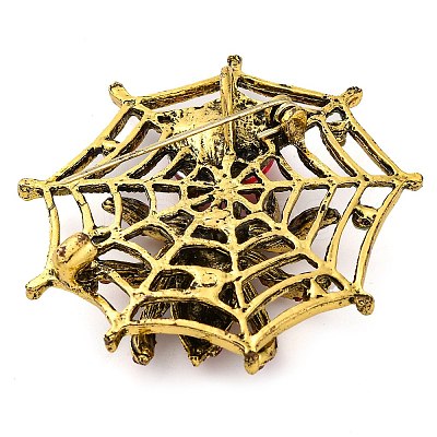 Animal Zinc Alloy Rhinestone Brooches JEWB-R052-01AG-03-1