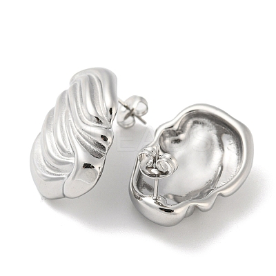 Non-Tarnish 304 Stainless Steel Stud Earrings EJEW-G367-06P-1