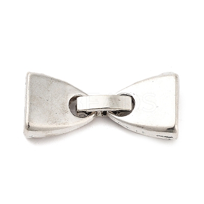 Tibetan Style Alloy Fold Over Clasps TIBE-R308-05AS-RS-1