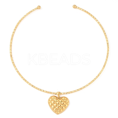 304 Stainless Steel Pendant Open Choker Necklaces for Women NJEW-Z046-07G-01-1