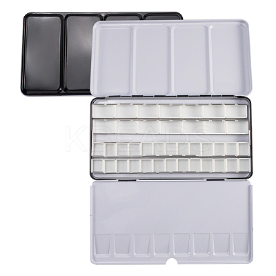 Plastic Empty Watercolor Paint Pans AJEW-PH0017-45-1