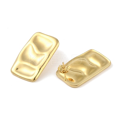 Ion Plating(IP) 304 Stainless Steel Stud Earrings for Women EJEW-B050-08G-1