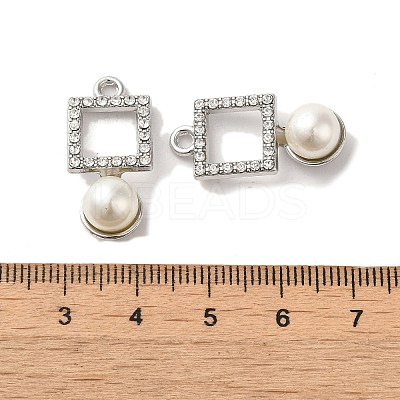 Alloy with Rhinestone Pendants FIND-B032-24P-1