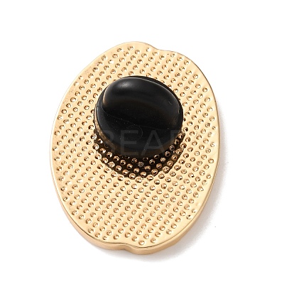 Alarmed Coffee Bean Enamel Brooches AL-I003-03G-01-1
