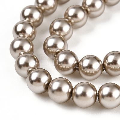 Glass Pearl Beads Strands HY-G002-01C-13-1