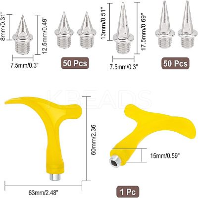 100Pcs Steel Nail Buckles FIND-CA0003-62-1