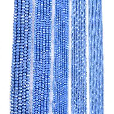 Electroplate Glass Beads Strands EGLA-A044-P8mm-A17-1