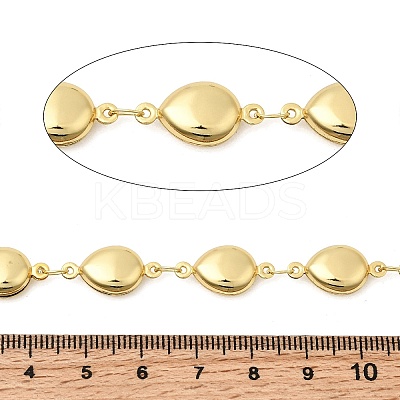 304 Stainless Steel Teardrop Link Chains CHS-C021-03E-G-1