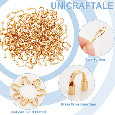 100Pcs Brass Wire Guardian KK-UN0004-08-1