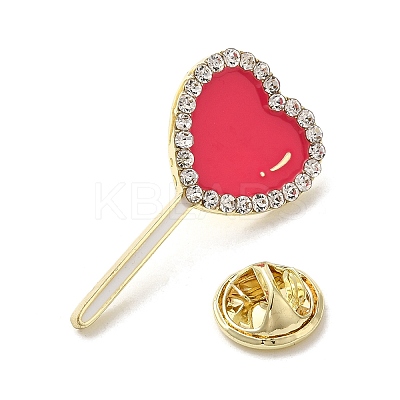 Cute Hot Pink Lollipop Enamel Pins JEWB-S025-12A-1
