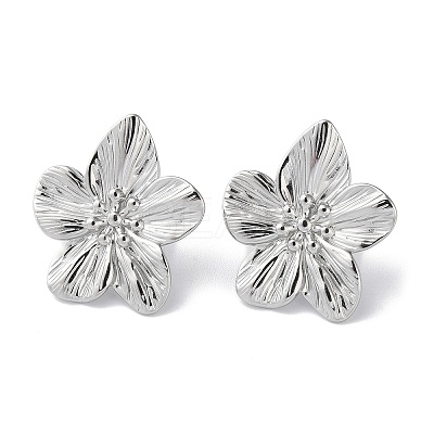 Non-Tarnish 304 Stainless Steel Stud Earrings STAS-Z052-19P-1