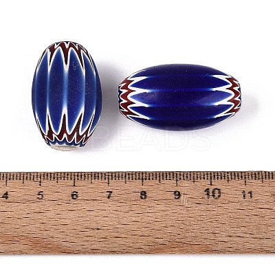 Handmade Millefiori Glass Barrel Beads LA-N002-28B-1