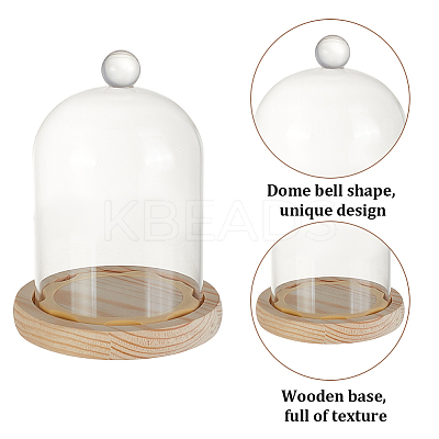 Glass Dome Cover AJEW-WH0348-293A-1