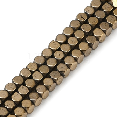 Electroplate Non-magnetic Synthetic Hematite Beads Strands G-I175-09G-1