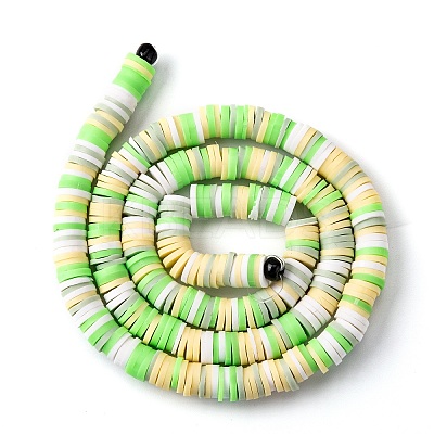 Handmade Polymer Clay Beads Strands CLAY-R089-6mm-T02B-12-1