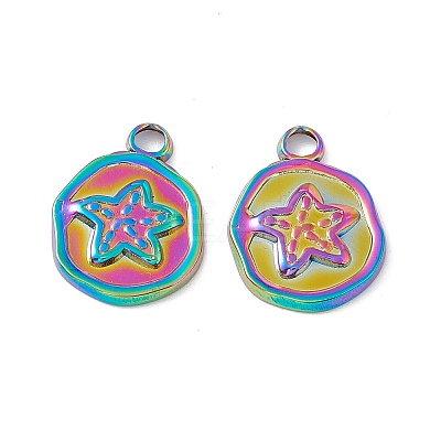 Ion Plating(IP) 304 Stainless Steel Pendants STAS-K242-08M-1