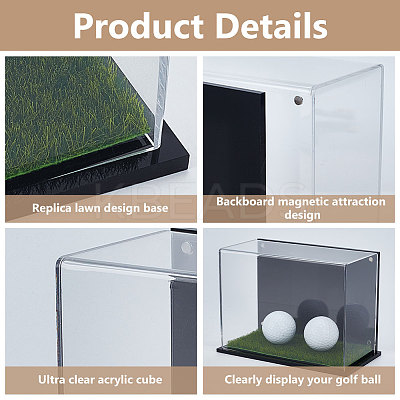 Acrylic & Magnet & Plastic Display Box ODIS-WH0061-81-1