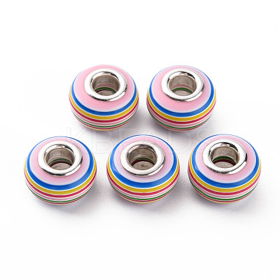 Resin European Stripe Beads RPDL-T003-004K-1