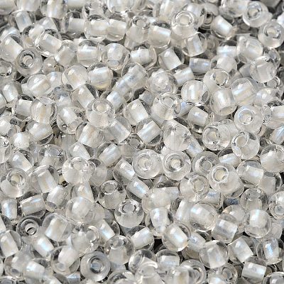 6/0 Transparent Inside Colours Glass Seed Beads SEED-P006-01A-15-1