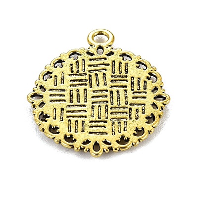 Zinc Alloy Pendant Settings for Cabochon & Rhinestone KHDZ-PALLOY-A15290-AG-1