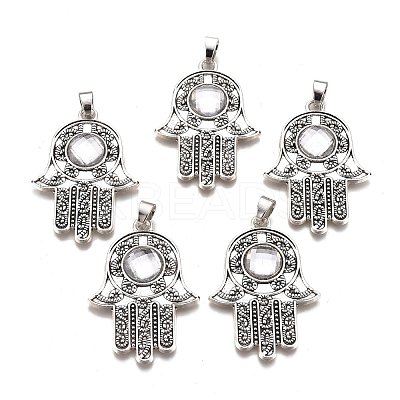 Tibetan Style Alloy Pendants PALLOY-M191-01AS-RS-1
