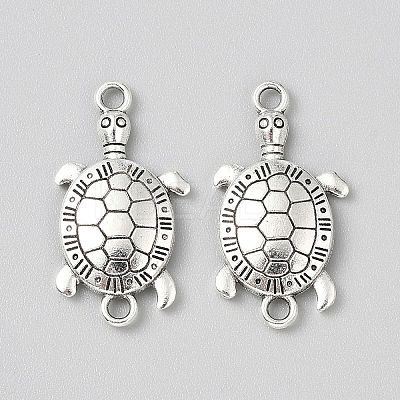 Tibetan Style Zinc Alloy Connector Charms FIND-WH0126-564B-1