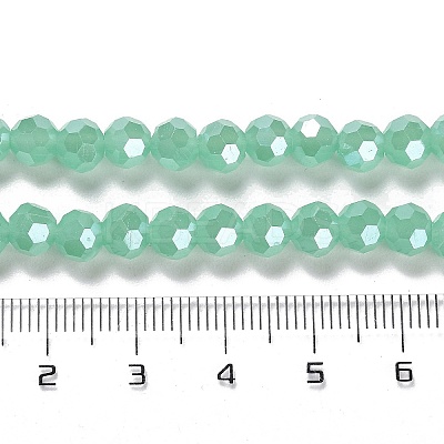 Electroplate Glass Beads Strands EGLA-A035-J6mm-A10-1