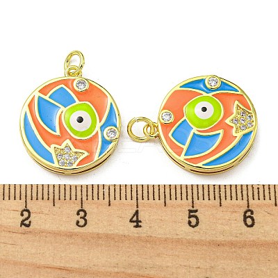 Real 18K Gold Plated Brass Pendants KK-L209-009G-03-1