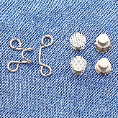 Alloy Adjustable Jean Button Pins BUTT-PW0001-04A-P-1