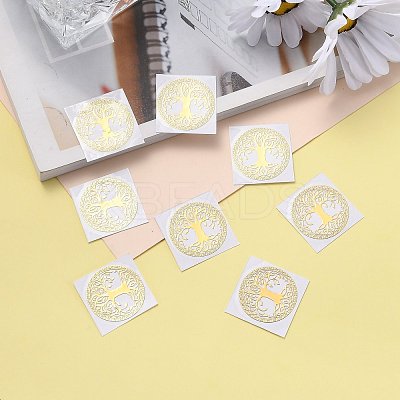 Self Adhesive Brass Stickers DIY-E015-37C-1