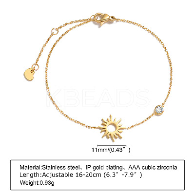 304 Stainless Steel Link Bracelets FS-WGD0AED-07-1