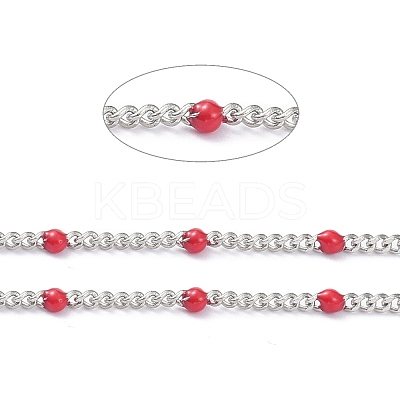 304 Stainless Steel Enamel Curb Chains CHS-P013-01P-04-1