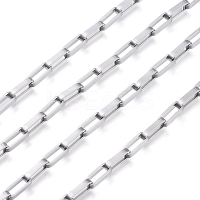 Tarnish Resistant 304 Stainless Steel Box Chains CHS-M001-02P-1