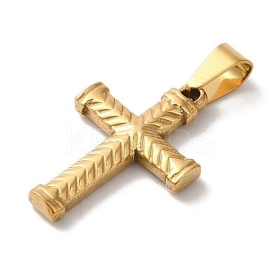 PVD Vacuum Plating 304 Stainless Steel Pendants STAS-L081-040G-02-1