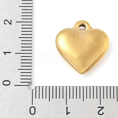 304 Stainless Steel Heart Pendants LS-STAS-R162-01G-05-1