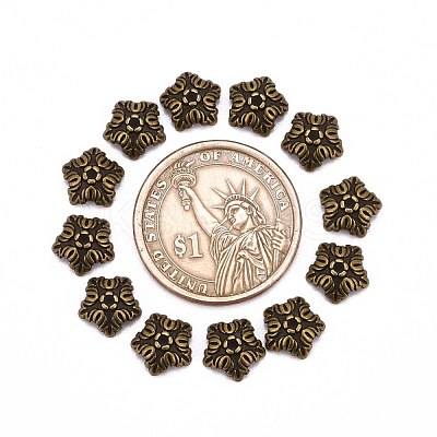 Tibetan Style Bead Caps X-TIBEB-A24621-AB-FF-1