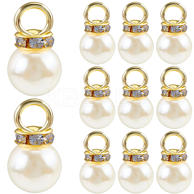 200Pcs ABS Imitation Pearl Pendants FIND-SC0019-99-1