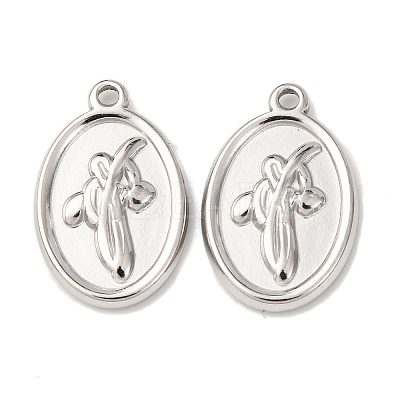 304 Stainless Steel Pendants STAS-I358-12P-13-1