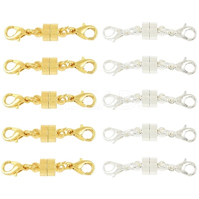 12Sets 2 Colors Brass Magnetic Clasps Converter KK-FS0001-95-1