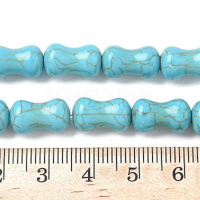 Dyed Synthetic Turquoise Beads Strands G-B147-A02-1
