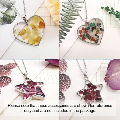 DIY UV/Epoxy Resin Pendant Necklace Making Kits DIY-TA0008-72-1